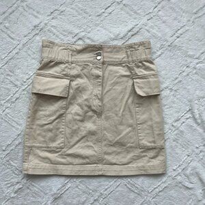 H&M Beige Mini Skirt
